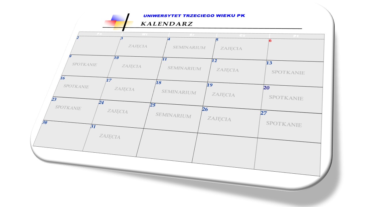 UTW-kalendarz zajęć w grudniu 2025 r.